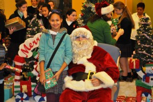 Tyra and Santa 2011